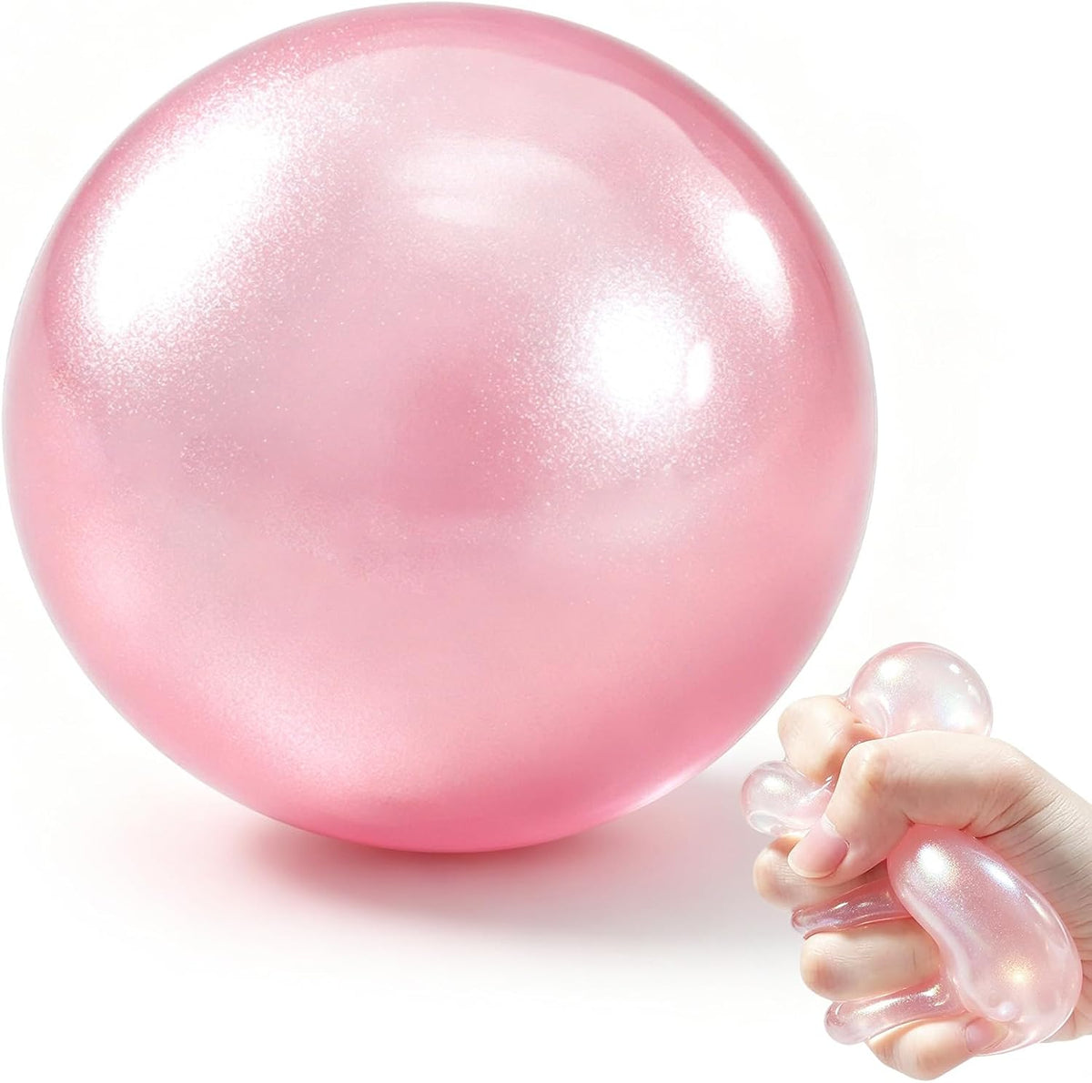 Pink Pearl Coconut Oil Squishy Ball