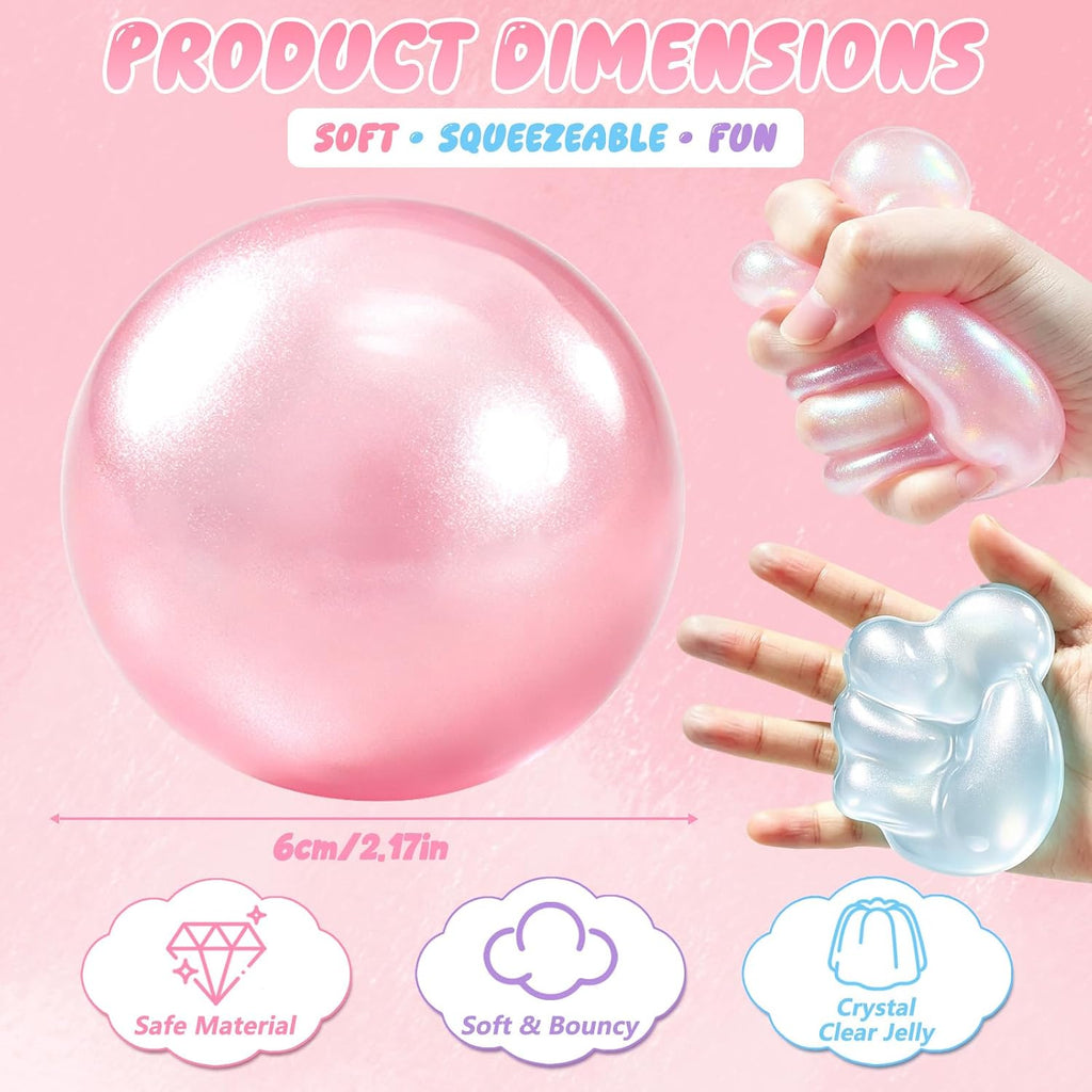 Pink Pearl Coconut Oil Squishy Ball