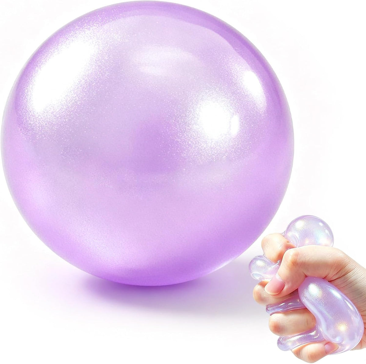 Purple Pearl Coconut Oil Squishy Ball main image
