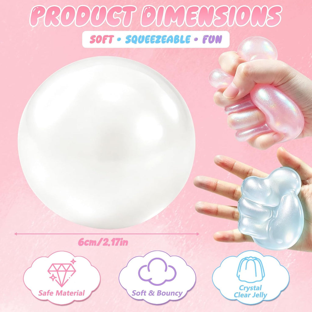White Pearl Coconut Oil Squishy Ball